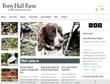 Tablet Screenshot of fortyhallfarm.org.uk